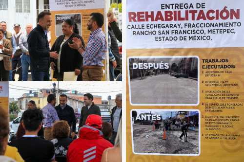 Vecinos de Infonavit San Francisco se unen al presidente municipal para eliminar baches en su calle